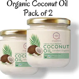 t&h organics Extra Virgin Cold Pressed Coconut Oil Hair Oil - Pack of 2 Hair Oil-picture-20