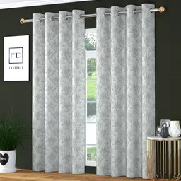 fabdrape 274.32 cm (9 ft) Long Door Jacquard Room Darkening Curtain (Pack Of 2)-picture-25