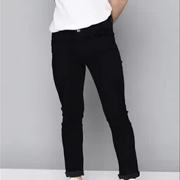 Men Regular Mid Rise Blue Jeans-image-0