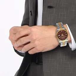 mathey-tissot Quartz Red Dial Analog Watch - For Men H810BM image 2