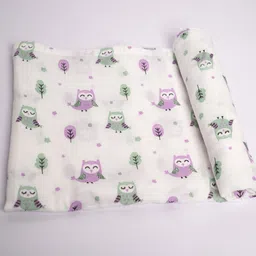 playful stitches Animal, Printed Single Swaddling Baby Blanket for Mild Winter image 2