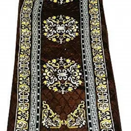 kuber industries Brown Velvet Runner image 3