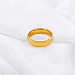 saizen Gold Plated Shinny stainless steel mid ring, thumb ring, band ring for men, boys Stainless Steel Gold Plated Ring-picture-19