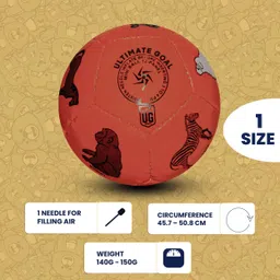 ultimate goal Kids' Orange Ball | Soft, Bouncy & Durable | Ideal for Toddlers & Children Football - Size: 3 image 3