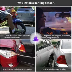 sbstore Car Premium 4 Black Reverse Parking Sensor-AP25N658 Car Premium 4 Black Reverse Parking Sensor-AP25N658 Parking Sensor image 5