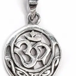 jsaj 925 Sterling Silver OM PENDENT LOCKET IN SMALL SIZE Sterling Silver Sterling Silver Pendant-picture-17