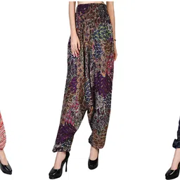 narnari Printed Rayon Women Harem Pants-picture-16