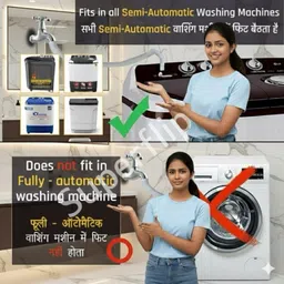 superflip Original 2 Meter Semi-Automatic Washing Machine Inlet Water Pipe for all Brand Semi-Automatic Washing Machine Hose Pipe image 4