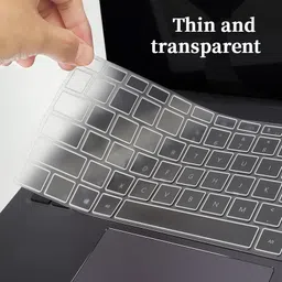 Saco Silicone (Protector Skin) Keyboard Cover for - Transparent HUAWEI MateBook 16/16S (without Numeric Keys) Keyboard Skin-image-70