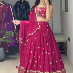 kedar fab Embroidered Semi Stitched Lehenga Choli image 2