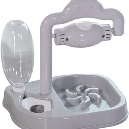 skofri 2 in 1 Pet Bowl Feeder Water Automatic Dispenser with Bottle Dog & Cat Plastic Pet Bowl & Bottle-picture-11