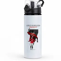 trendblend Cristiano Ronaldo CR7 Premium Sports Water Bottle- Durable Aluminum Design 750 ml Water Bottle-picture-41