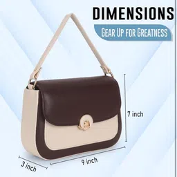 lakura Women Brown Hand-held Bag image 2