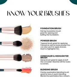 mars Tools of Titan Makeup Brush Set With Holder | Ultra Soft Bristles image 4