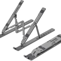 TAVRO laptop Stand for Desk with 7 Adjustable Angles,Ergonomic Foldable Portable Multi-Angle Adjustable Laptop Holder for Work & Study Carbon Steel Desk Stand Laptop Stand with Adjustable Height Compatible with Universal Laptops-picture-11