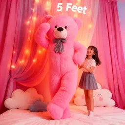 satyam soft toys Giant Pink Stuffed Teddy 5ft Perfect Birthday Gift - 60 inch-picture-28