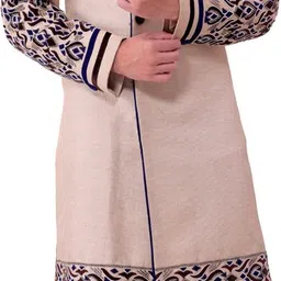 Pooja Ethnic Pooja Ethnic Men's Beige Jute Sherwani with Dhoti PE9015 Embroidered Sherwani-picture-35