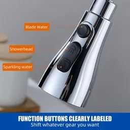 elona 360°Rotating Faucet Extension for Kitchen & Bathroom for easy cleaning Faucet Nozzle image 2