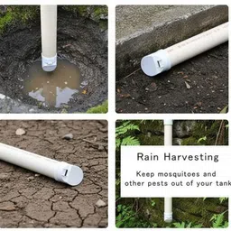 isvara PVC Drain 2.5-Inch Drain Pipe Flip Valve Cap Hose Connector image 4