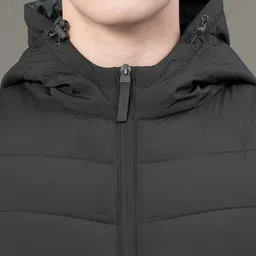 red tape Men Solid Padded Jacket image 5