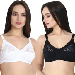 ksb enterprises by ksb enterprises Pack of 2 Women Full Coverage Non Padded Bra-picture-12