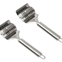 excitingdealz Set of 2 Manual Noodle Pasta Cutter Dough Cutter Roller Nool Parotta Maker Tool. Kitchen Tool Set-picture-22