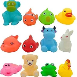 gomzy Most Popular Chu Chu Bath Toys 12 Pcs Mix Cute Animals Toy Bath Toy image 3