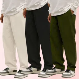 metronaut Regular Fit Men Multicolor Cotton Blend Trousers-picture-21