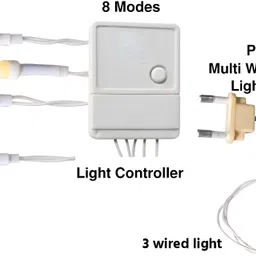 talyon 183 LEDs 50 m Multicolor Color Changing Bulb Rice Lights image 4