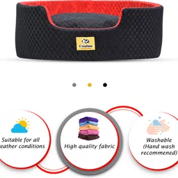 cozypaws ARDB-01-BLACK RED-S S Pet Bed image 3