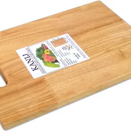 kanij Large Size Chopping Board & Vegetables Fruits Meat Cheese Pizza Wood Cutting Board image 5
