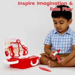 aditi toys 15 Piece Little Doctor Premium Playset with Foldable Suitcase for kids image 5