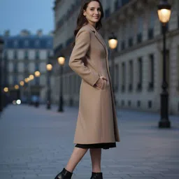 lime n lemon Tweed Solid Coat For Women image 4