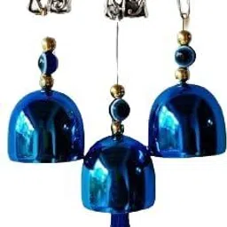 Feng Shui Elephant Evil Eye hanging Wind Chimes For Home Office car Silver Windchime-image-37