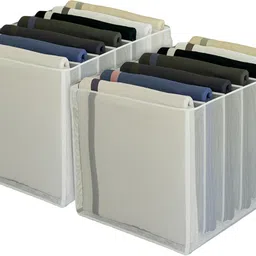 CHAMPARAN Nylon Wardrobe Clothes Organizer|Suitable for T-shirts|Trousers|Pack Cotton Laundry Bag-picture-22