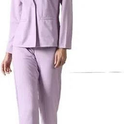 shakuntlam fashion house Women Cotton Blend 3-Piece Suit Solid Blazer Pant & Camisole-Office & Casual Wear Solid Suit-picture-22