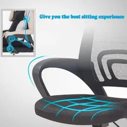 palarial ErgoBliss SwiftMesh Mid-Back Ergonomic Office Chair Mesh Study Arm Chair image 3