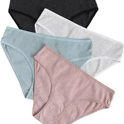 meile Pack of 4 Women Hipster Multicolor Panty-picture-17