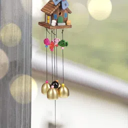 buyab factory aluminium wind chime for good luck and success home and office M-232 Wood, Stainless Steel Windchime-picture-26