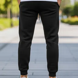 multi player Men Printed Black Track Pants image 2