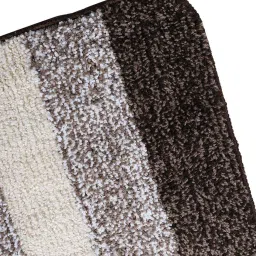 saral home Brown Microfibre 71 x 20 Inches Machine Made Floor Runner image 4