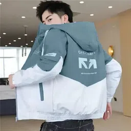 azyhub Men Colorblock Casual Jacket image 2