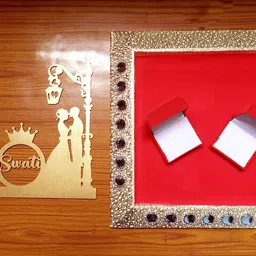 rn collection Couple Lamp Platter Cutomized Wood Decorative Platter image 3