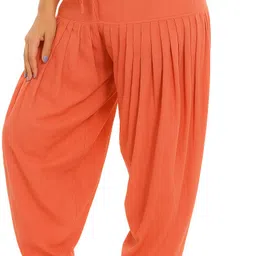 skandas trendz Cotton Blend Solid Patiala image 3