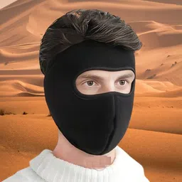 hench Black Bike Face Mask for Men & Women-picture-10