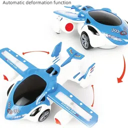 kidology 3D Flying Airplane Car Battery-Operated Toy with 360° Rotation, Sound & Light-picture-12