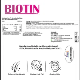refollium Biotin Tablet helps Support Strong Hair, Reduce Hair Fall & Improve Hair Grow image 2