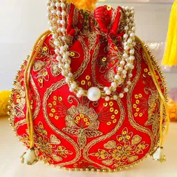 byra Women Red Potli image 3