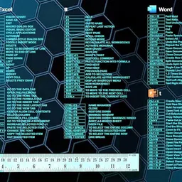 Gitesh Keyboard Pad with Office Excel Software Shortcuts Key Patterns Non Slip Base Mousepad image 3