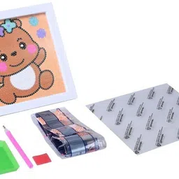 tinytotem DIY 5d diamond painting kit kids Teddy bear Crafts Painting Art image 5